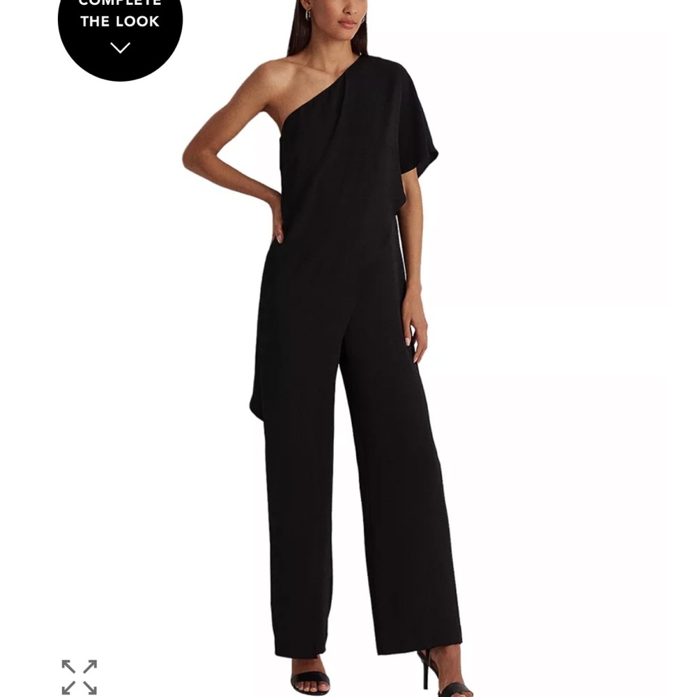 Lauren Ralph Lauren One-Shoulder Black Jumpsuit